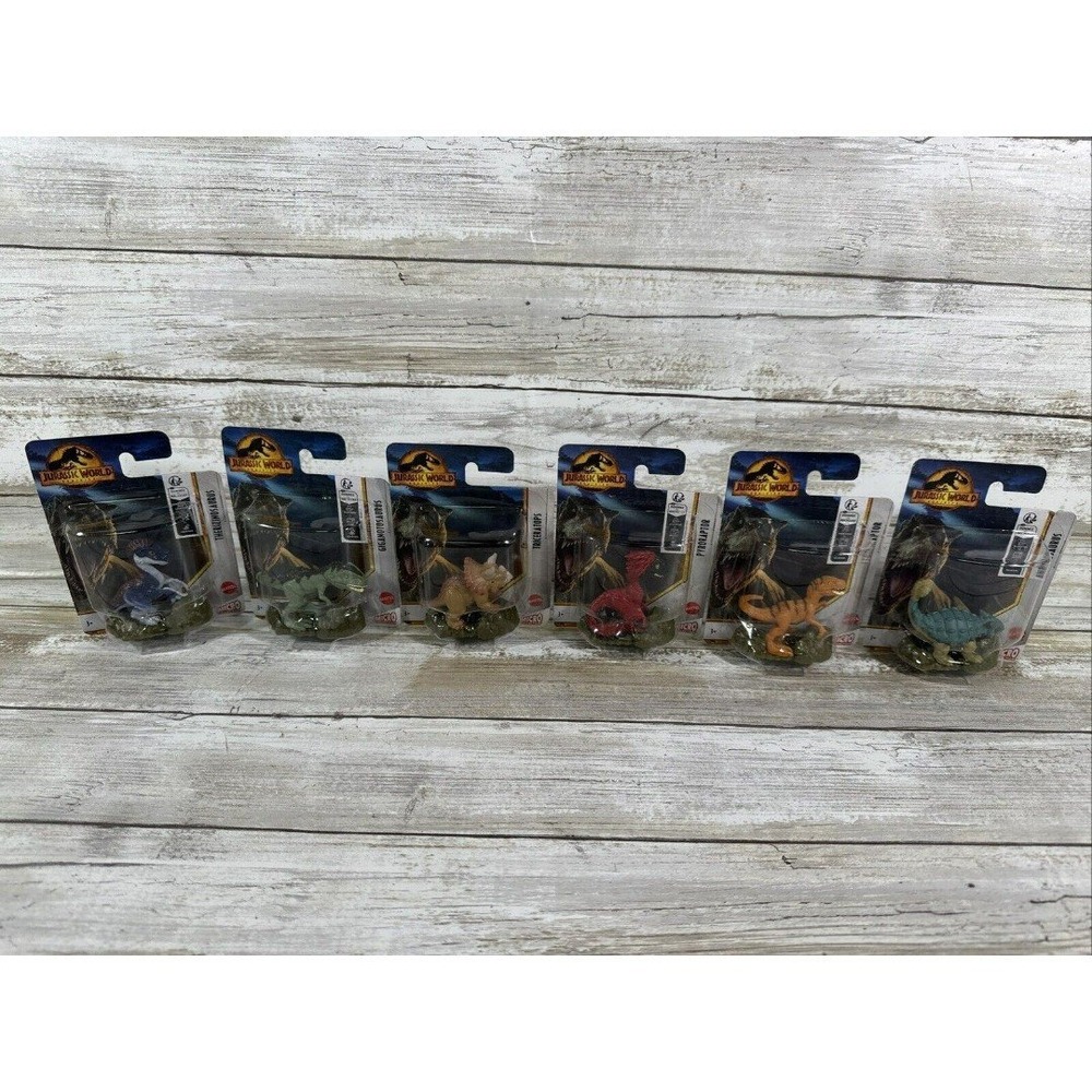 Jurassic World Dominion Lot of 6 Full Set Micro Collection Figure by Mattel 2022